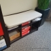 Espresso Storage Hallway Bench